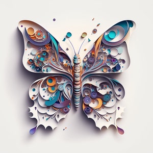 Beautiful Butterfly 8k, 3d, enchanted magic digital download, Digital, Sublimation, DTG, print & cut, Digital Download