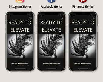 ヘアサロン向けInstagramテンプレート50選 + キャプション200個 編集可能なCanvaソーシャルメディアキット 白黒の美的ヘアスタイリスト向けマーケティングバンドル