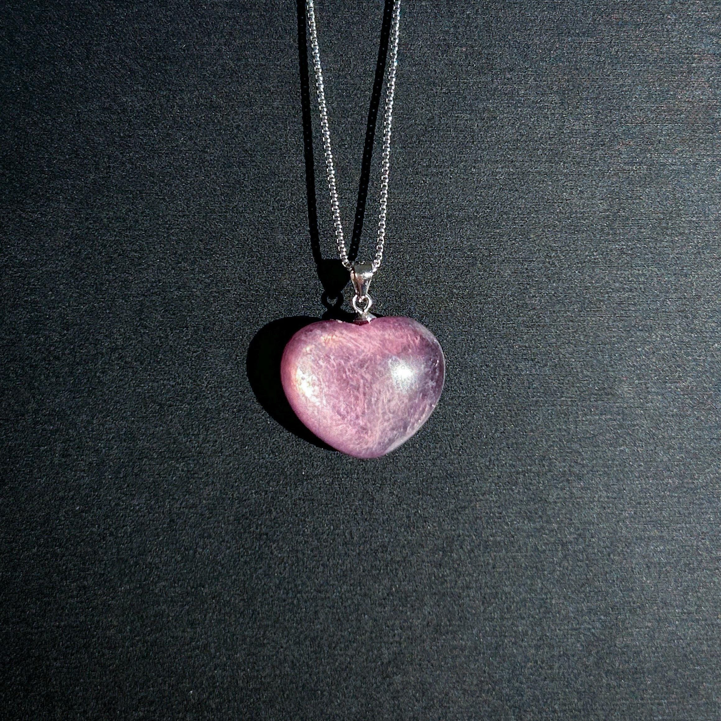 Lepidolith Anhänger Rohstein Kaufen | Happy Minerals
