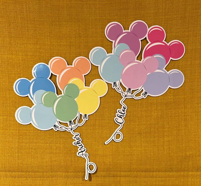 Ímã de porta personalizado com balão do Mickey | Ímãs de cruzeiro da Disney | Decorações de cruzeiro | Ímã com verso completo imagem 11