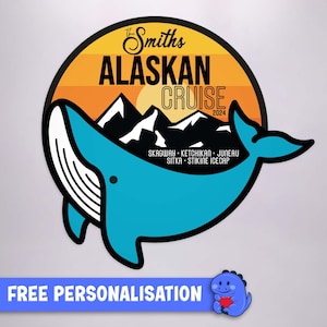 Personalised Alaskan Cruise Door Magnet