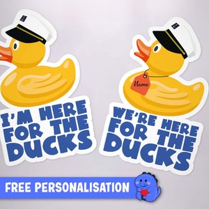 Here For The Ducks Cruise Door Magnet