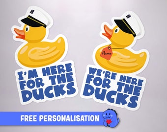 Here For The Ducks Cruise Door Magnet