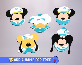 25. Silberhochzeit Cruisten Fab Five - Personalisierte Cruise Türmagnete | Disney Cruise Magnete | Voll Magnet Zurück