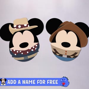 Disney Treasure Mickey & Minnie - Gepersonaliseerde cruisedeurmagneten | Disney cruisemagneten | Volledige magneet achterkant