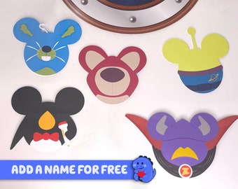 Toy Story Pals Collection - Personalisierte Cruise Türmagnete | Disney Cruise Magnete | Voll Magnet Zurück