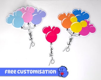 Personalised Mickey Balloon Cruise Door Magnet