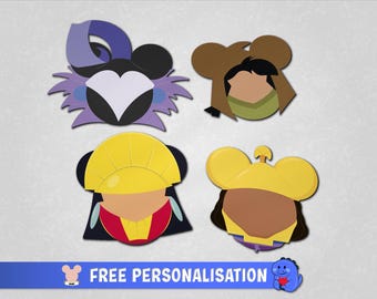 Emperors New Groove-kollektionen - Dörrmagneter till kryssningsfartyg | Disney Cruise-magneter | Helmagnet på baksidan