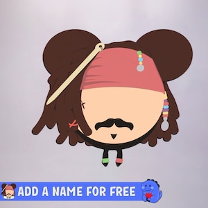 Pirates Of The Caribbean - Captain Jack Sparrow Personalised Cruise Door Magnet | Disney Cruise Magnets | Full Magnet Back