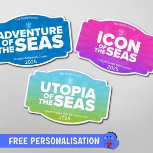 Royal Caribbean Cruise Plaque Personalised Magnet | Sign