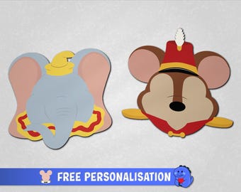 Dumbo-kollektionen - Personliga kryssningsmagneter | Disney-kryssningsmagneter | Helmagnet på baksidan