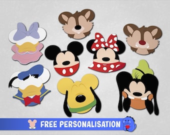 Klassische Fab Five und Freunde - Individuelle Cruise Türmagnete | Disney Cruise Magnete | Voll Magnet Zurück