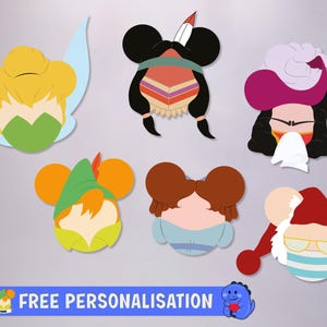 Peter Pan Collection - Personalised Cruise Door Magnets | Disney Cruise Magnets | Full Magnet Back