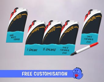 Disney-magnet för whiteboardtavlor | Dörrmagnet för skeppsnamn | Helmagnet på baksidan