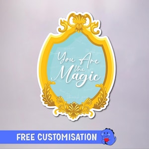 You Are The Magic Disney Cruise-magneet | Pixie-stofmagneet | Deurmagneet cruise | Volledige magneet achterkant