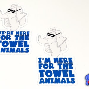 Towel Animal Collection Cruise Door Magnets image 4