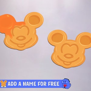 Mickey Waffle Magnet - Personalised Cruise Door Magnets | Disney Cruise Magnets | Full Magnet Back