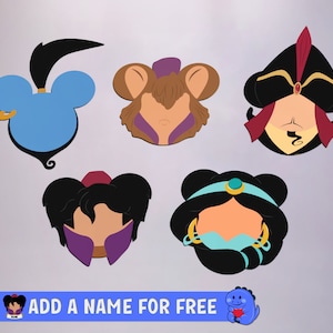 Aladdin Collection - Personalised Cruise Door Magnets | Disney Cruise Magnets | Full Magnet Back