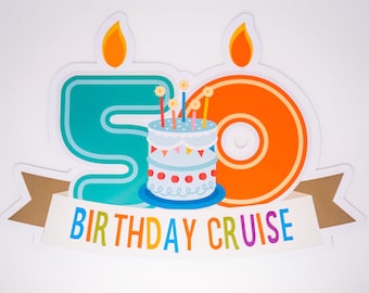 Birthday Cruise Door Magnet