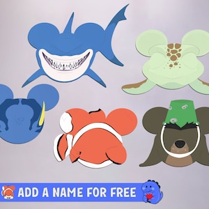 Finding Nemo / Dory Collection - Personalised Cruise Door Magnets | Disney Cruise Magnets | Full Magnet Back
