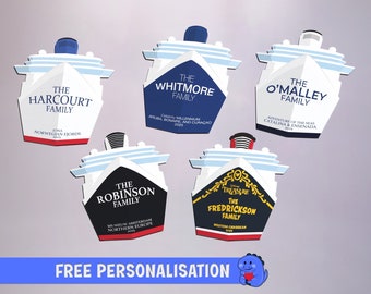 Gepersonaliseerde magneet cruiseschip | Teken | Deurmagneet scheepsnaam | Volledige magneet achterkant