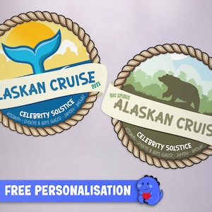 Personalised Alaskan Cruise Door Rope Design Magnet