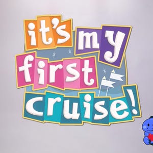 It’s A Small World Inspired First Cruise Door Magnet | Disney Cruise Magnets | Cruise Decorations | Full Magnet Back