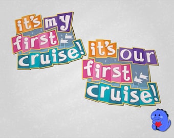 It’s A Small World Inspired First Cruise Door Magnet | Disney Cruise Magnets | Cruise Decorations | Full Magnet Back