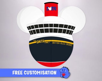 Magnete per porta da crociera personalizzato ispirato alla Disney / Magneti da crociera Disney / Decorazioni da crociera / Retro magnete completo