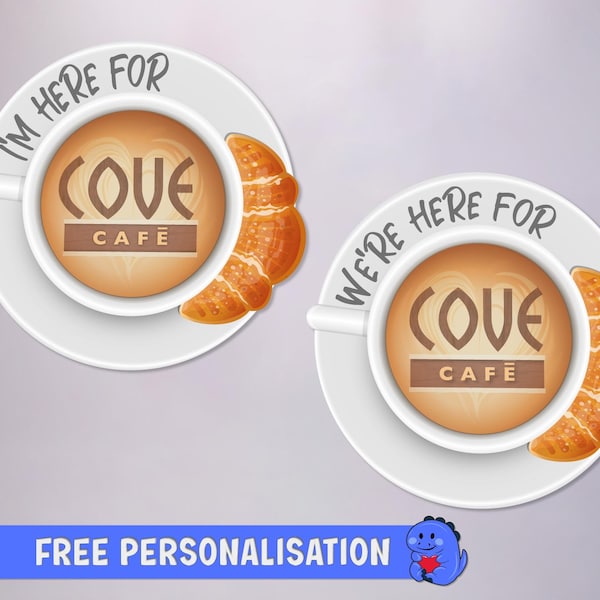 Imán para puerta de crucero de Cove Café / Imán de crucero Disney / Imán completo en la parte posterior