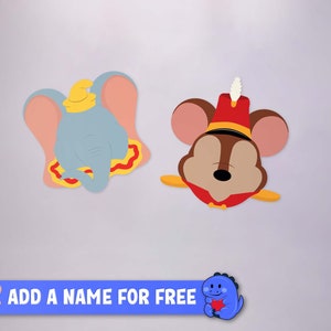 Dumbo Collection - Personalised Cruise Door Magnets | Disney Cruise Magnets | Full Magnet Back