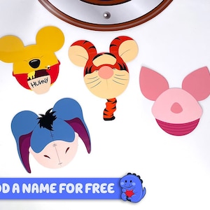 Winnie the Pooh Collection - Personalised Cruise Door Magnets | Disney Cruise Magnets | Full Magnet Back