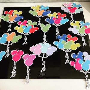 Ímã de porta personalizado com balão do Mickey | Ímãs de cruzeiro da Disney | Decorações de cruzeiro | Ímã com verso completo imagem 12