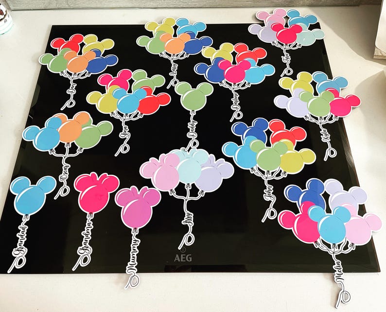 Ímã de porta personalizado com balão do Mickey | Ímãs de cruzeiro da Disney | Decorações de cruzeiro | Ímã com verso completo imagem 12