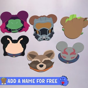 Guardians of the Galaxy Collection - Personalised Cruise Door Magnets | Disney Cruise Magnets | Full Magnet Back