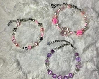 Custom Beaded Bracelet, Personalized Bracelet, Custom Name Bracelet