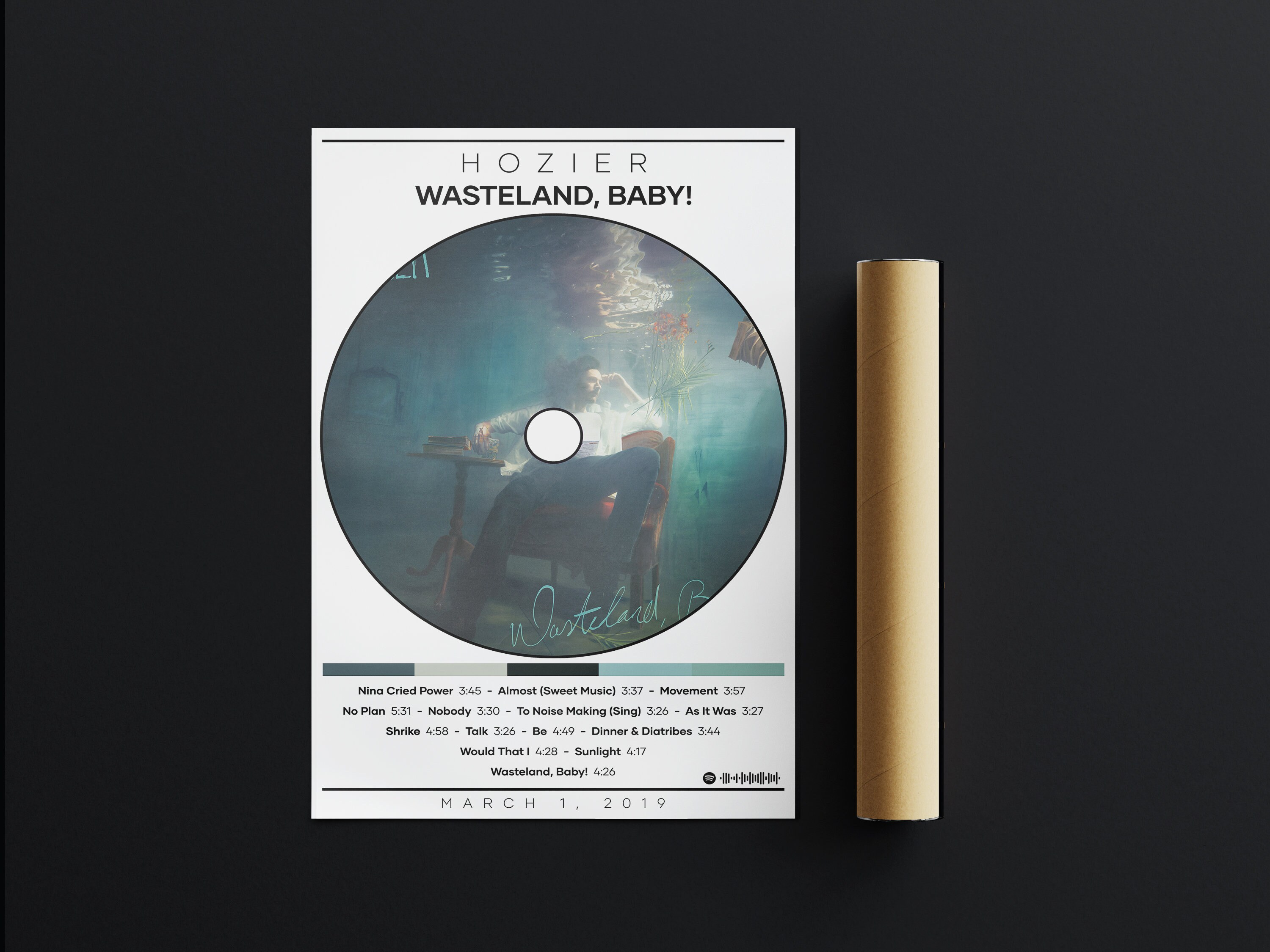 Hozier Poster Print, Hozier Art | Wasteland Baby | Album Cover Poster