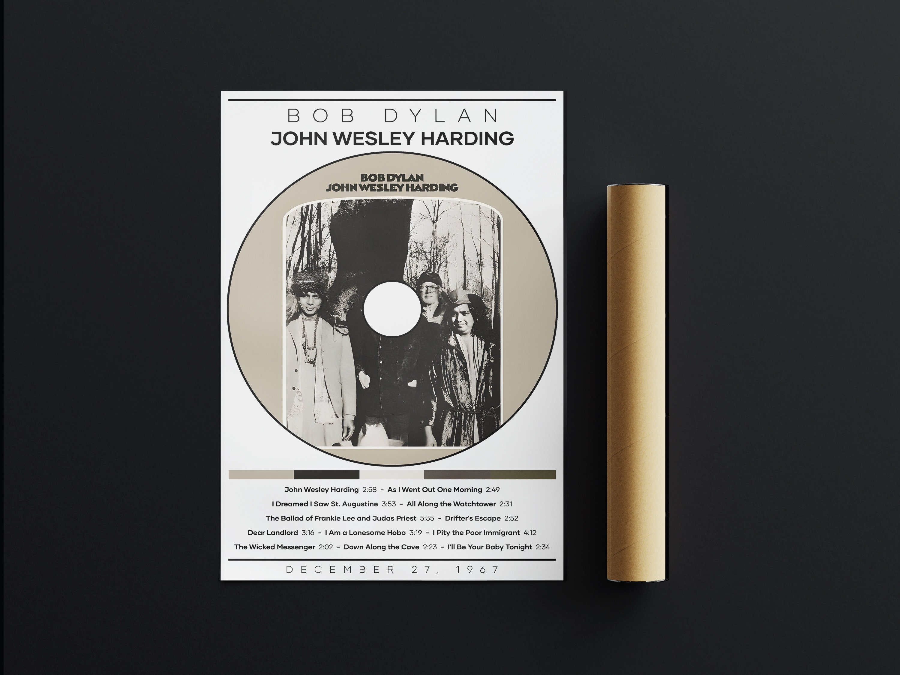 Bob Dylan Poster Print | John Wesley Harding Poster