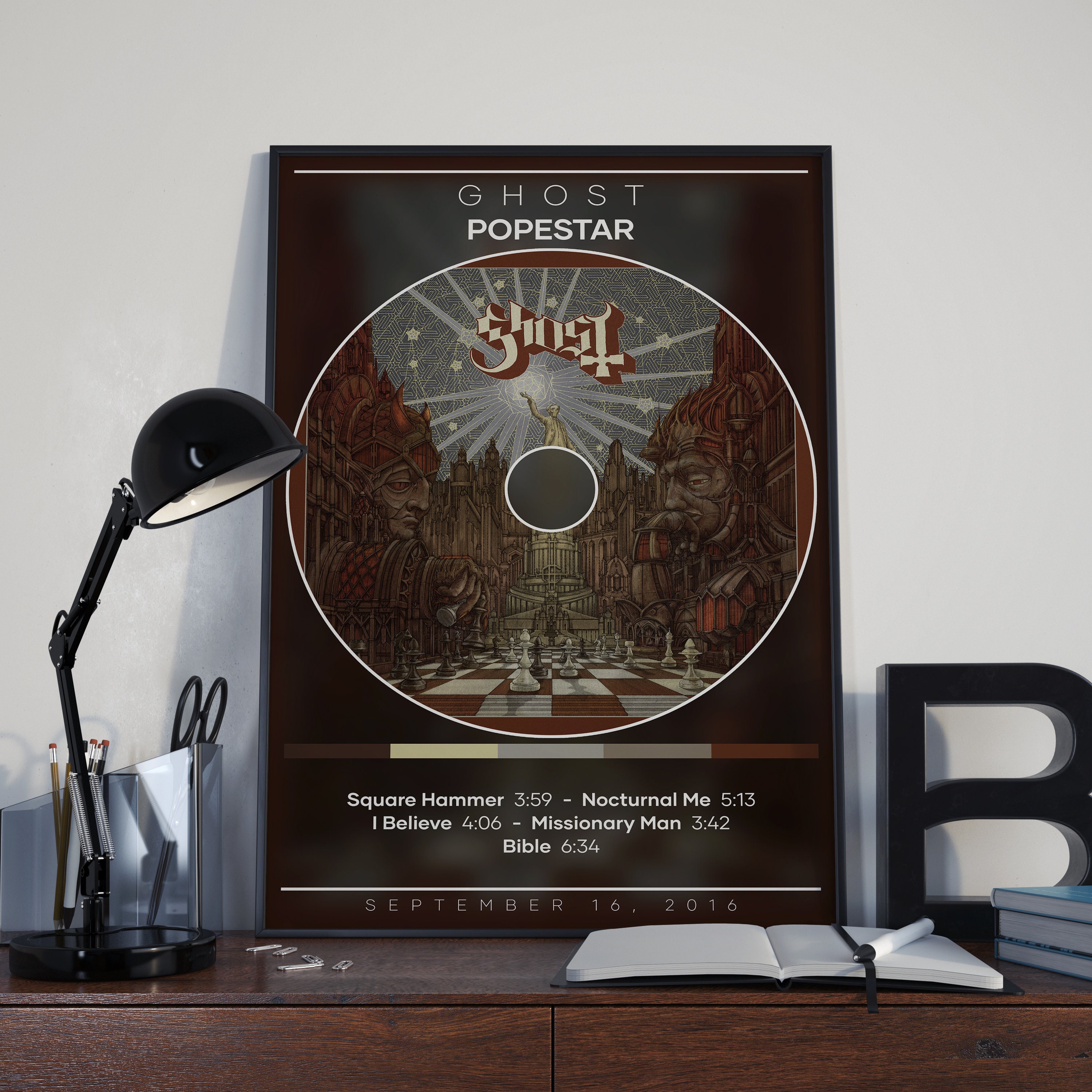 Geist Poster Print Popestar Poster Metall Musik Poster Album cover