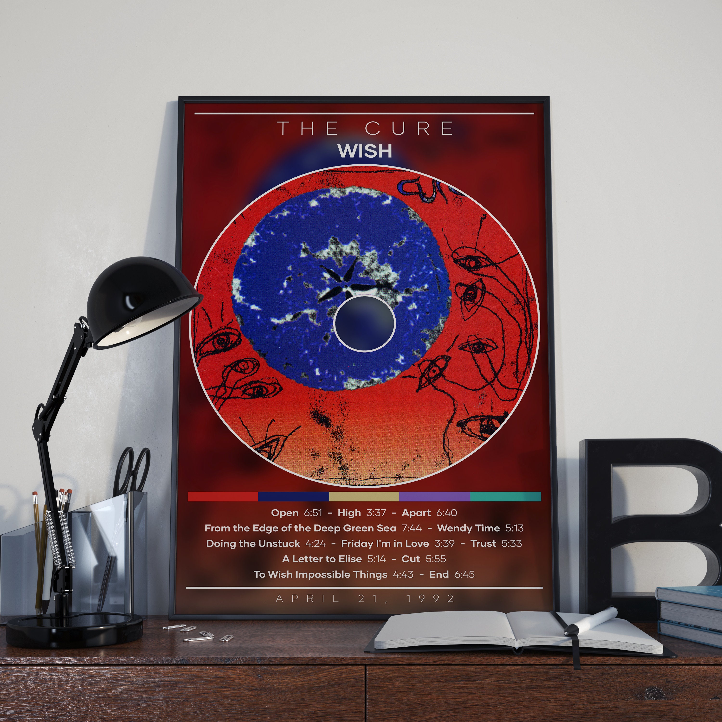 Discover The Cure Album Poster Print