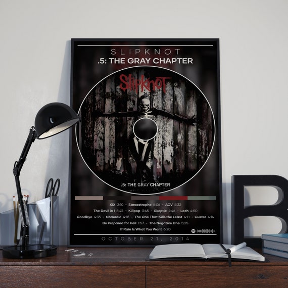 Slipknot Poster Print.5: The Gray Chapter Poster Metal Music.