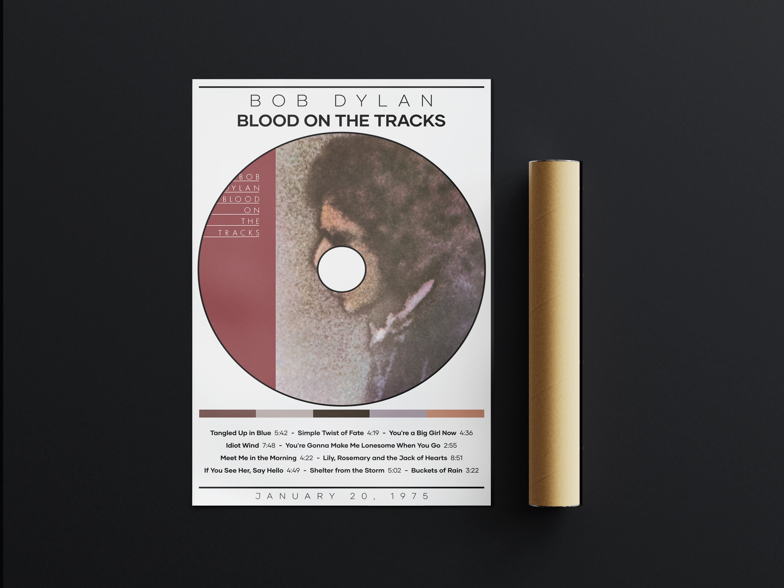 Bob Dylan Poster Print | Blood on the Tracks Poster