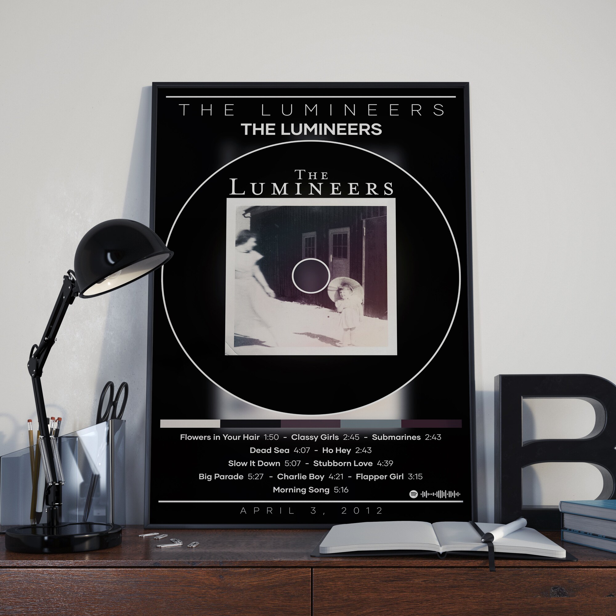 Discover The Lumineers Poster Print, Album Cover Poster, Americana Poster, Music Poster Gift, Music Wall Decor