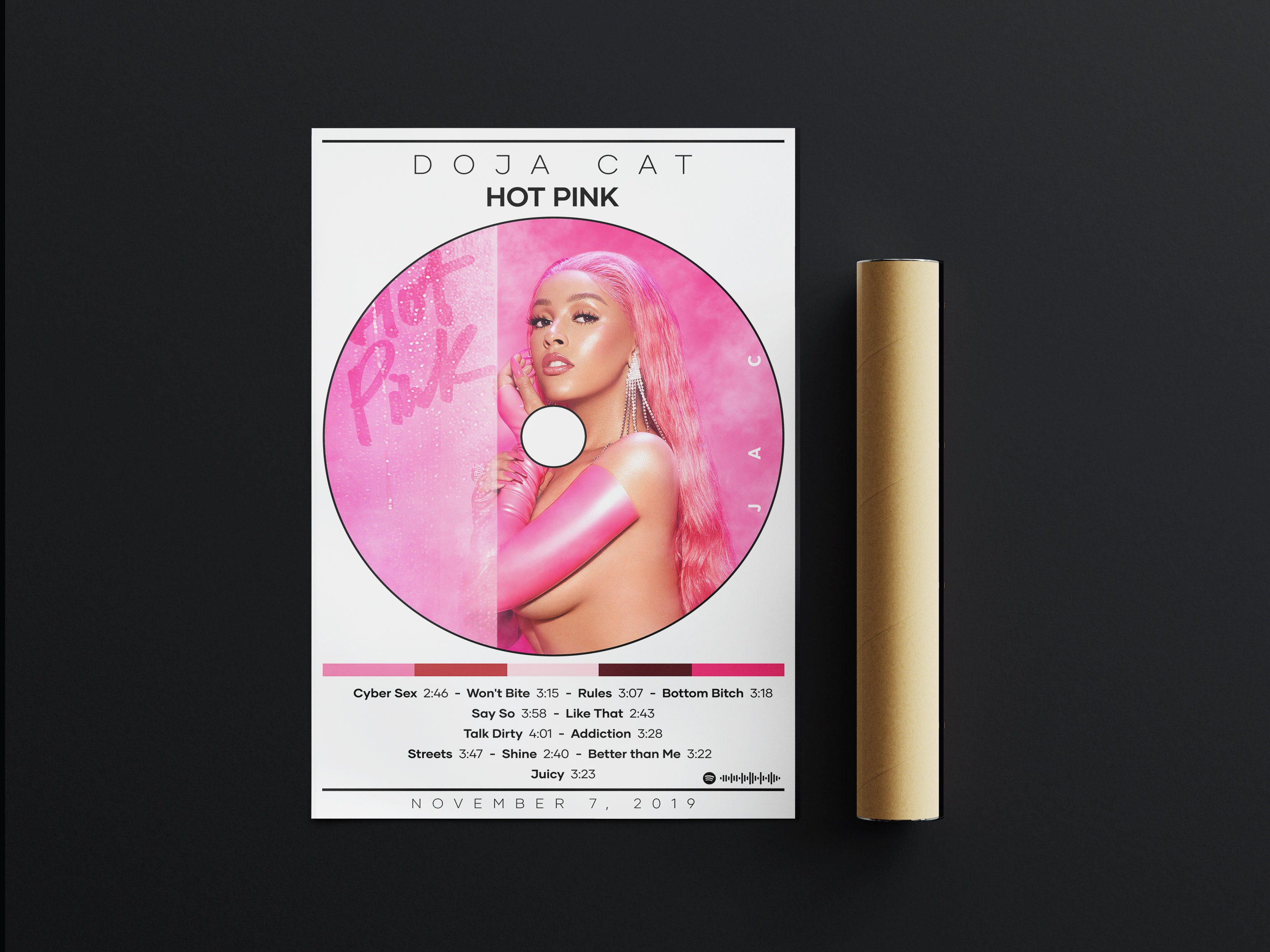 Doja Cat Poster Print | Hot Pink Poster | Album Cover Poster