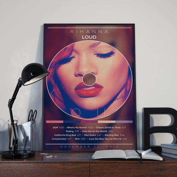Rihanna Poster Album Loud - Etsy