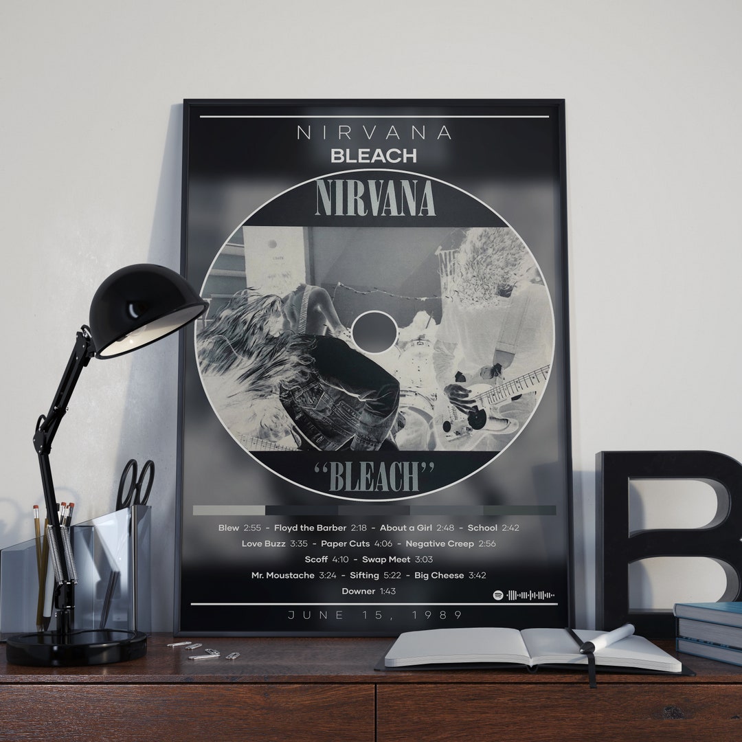 Nirvana Poster Print Bleach Poster Album Cover Poster Rock Music Poster nirvana-poster-print-bleach-poster-album-cover-poster-rock-music-poster