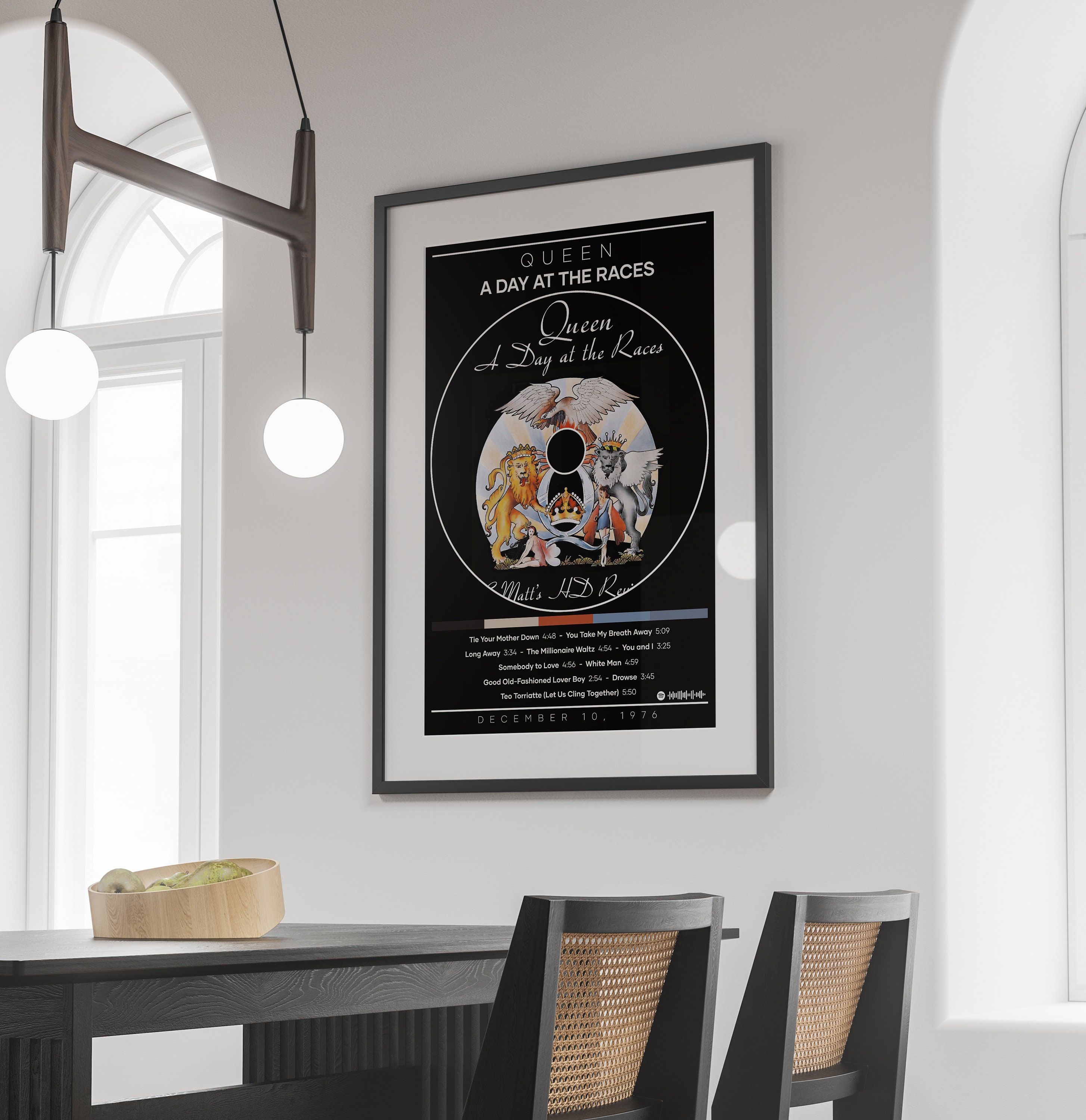Queen Poster Print | A Day at the Races Poster | Rock Music Poster