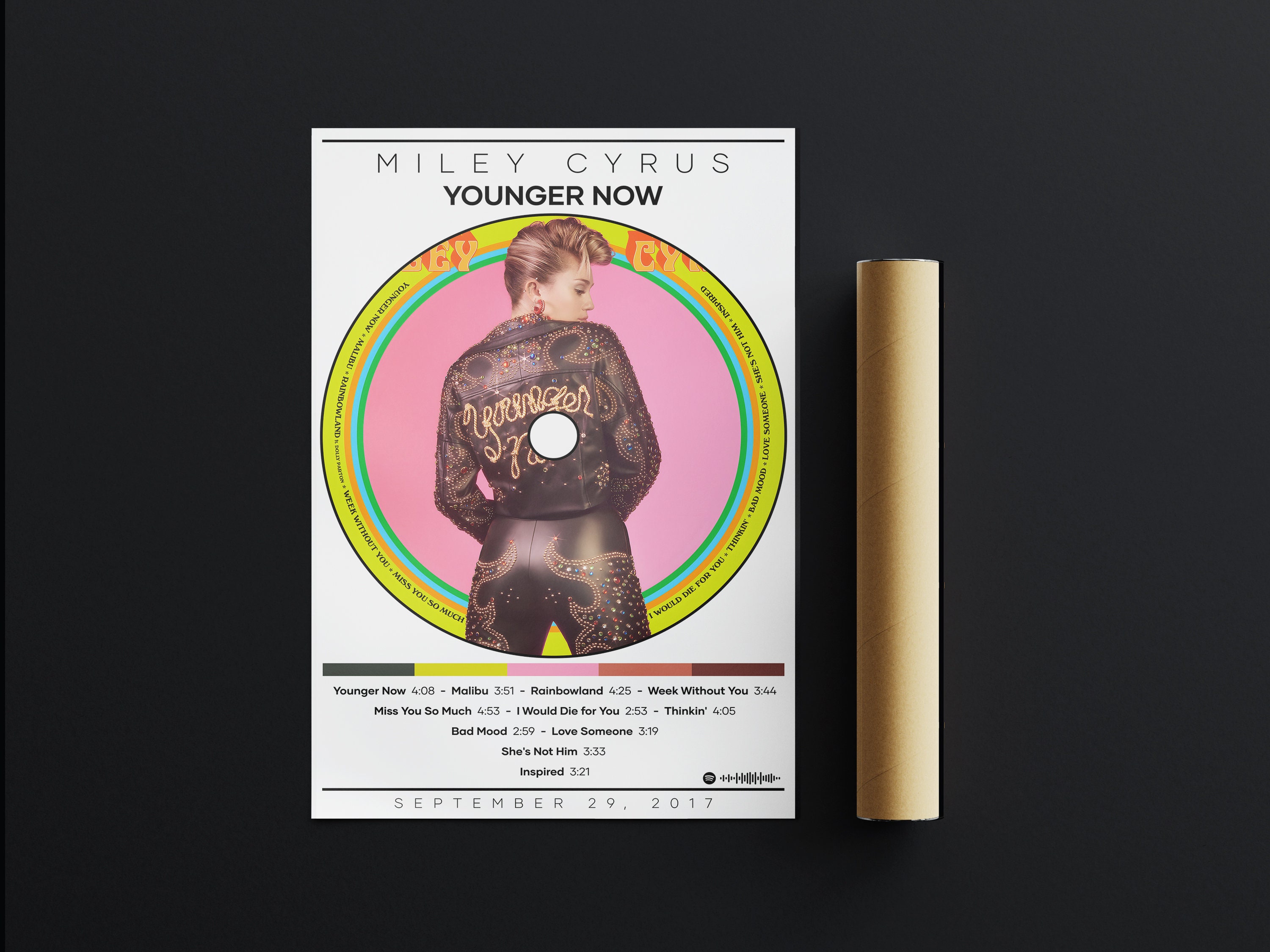 Miley Cyrus Poster Print | Younger Now Poster | Album Cover Poster