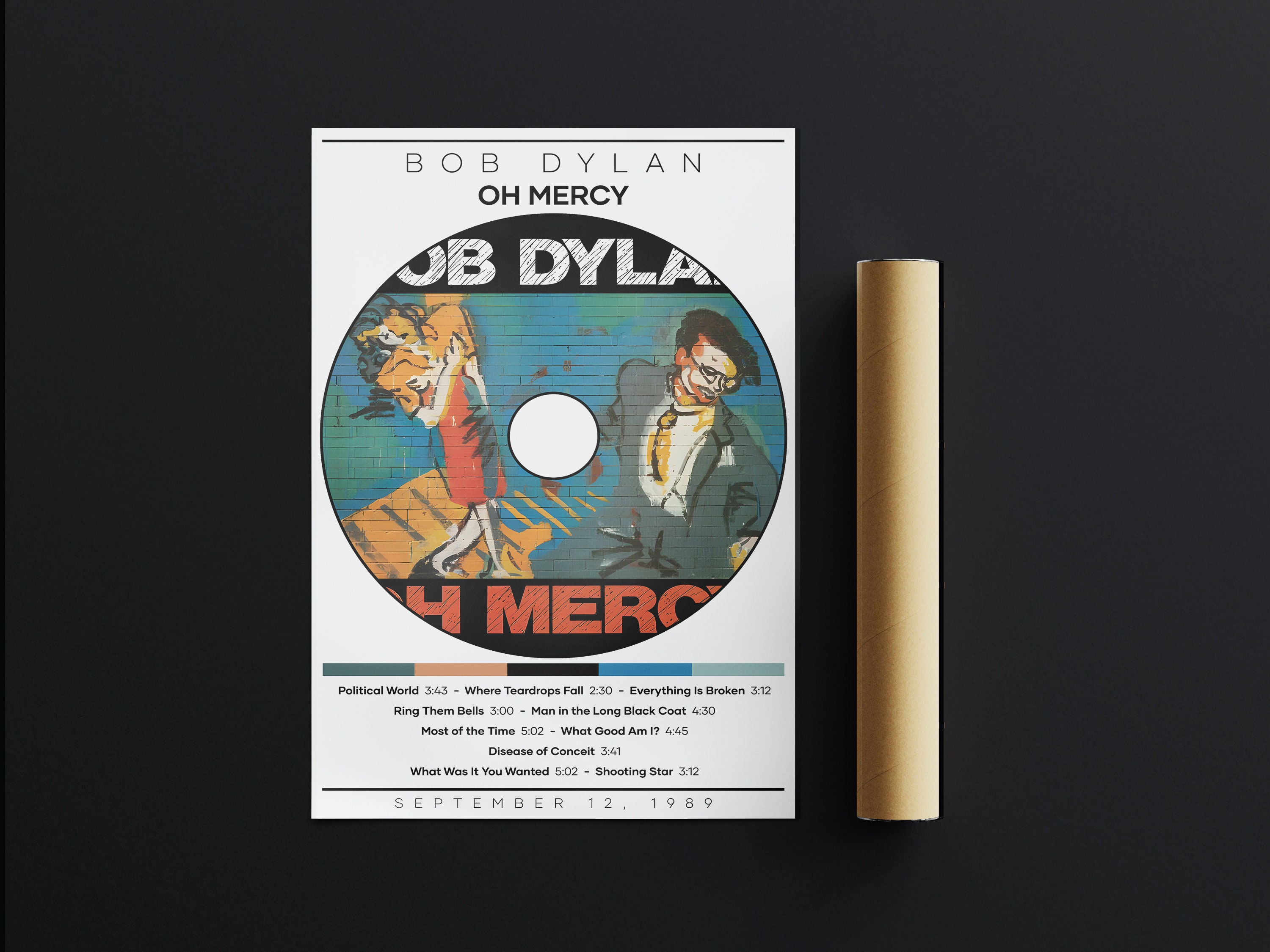 Bob Dylan Poster Print | Oh Merch Poster | Rock Music Poster
