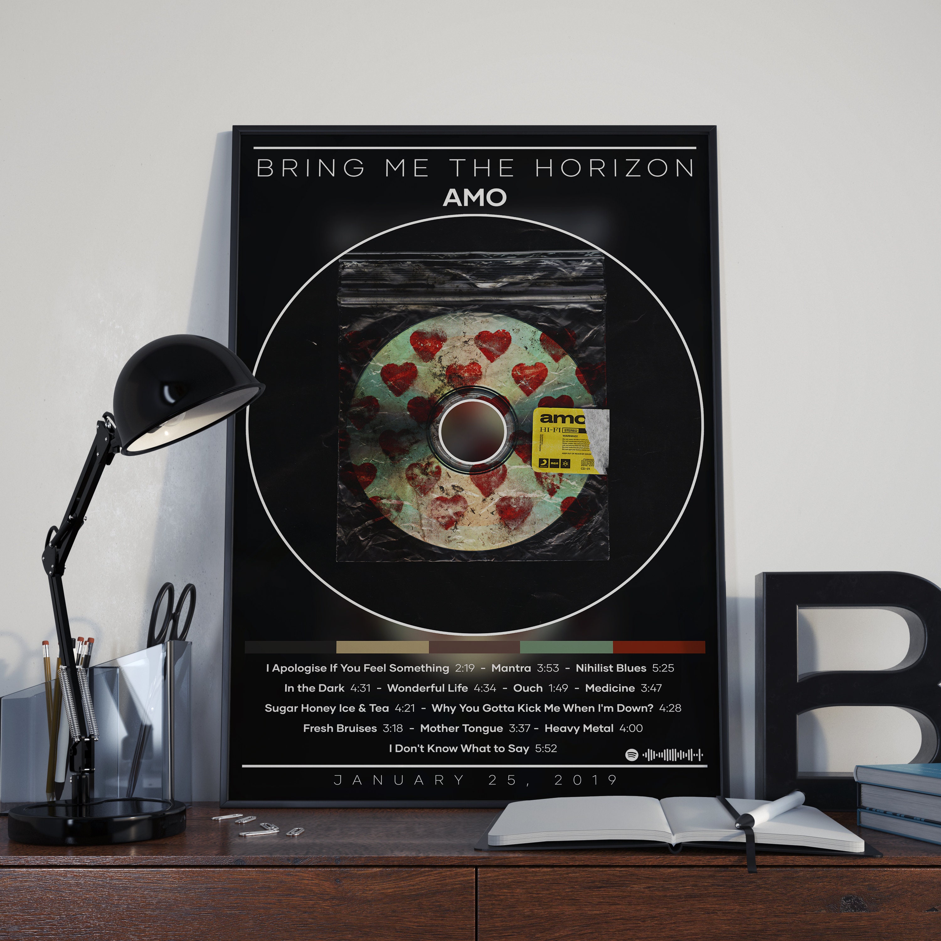 Bring Me The Horizon Doomed Vinyl Record Song Lyric Print - Song Lyric  Designs